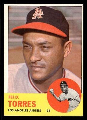 1963 Topps Felix Torres #482 - Los Angeles Angels (Semi-High Number) - EX