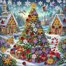 Christmas Diamond Art Kits for Adults Beginner,5D Special Shape SH082