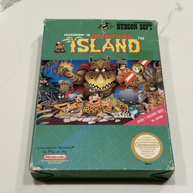 Adventure Island (Nintendo NES, 1988 Hudson Soft) Authentic No Manual TESTED