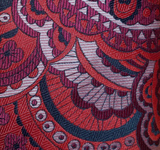 1970s VINTAGE MOD WIDE MENS TIE BRITTANIA by ARROW FUSCHIA ORANGE BLACK  55"