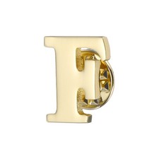 Letter Lapel Pins, Initial Alphabet Letter F Collar Pins Letter Brooch Pins