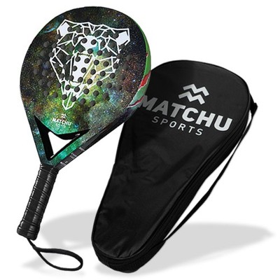 MATCHU  Padel schläger  Inklusive Transportkoffer  100% Carbonrahmen mit Glas...