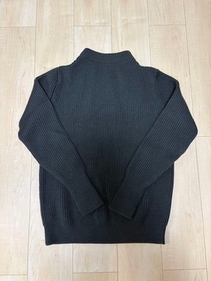 ANDERSEN-ANDERSEN Full-Rib Symmetric Knit Sweater Moss Green Size Medium