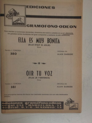 combo band  parts ELLA ES MUY BONITA / OIR TU VOZ