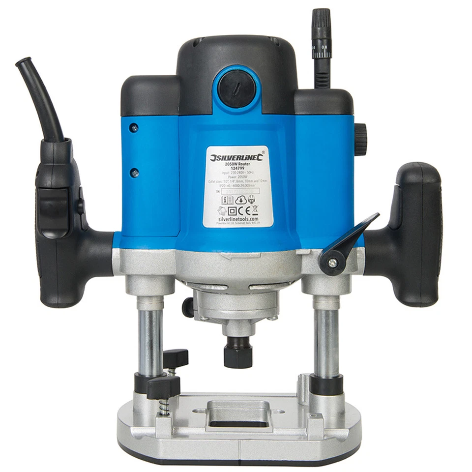 Défonceuse plongeante 1/2" Silverline 2050W - Photo 3/4