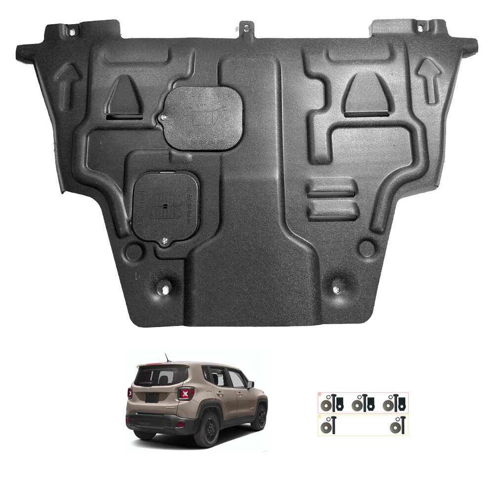 For 2019-2024 Jeep Renegade Engine Under Cover Front Splash Shields
