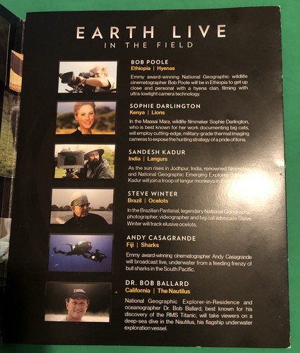 EARTH LIVE FYC DVD NAT GEO SPECIAL JANE LYNCH PHIL KEOGHAN HOST NATURE DOC PROMO - Picture 6 of 7