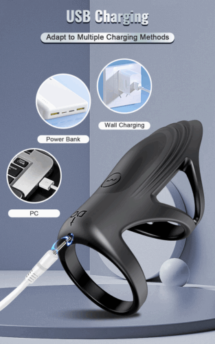 Cock Penis Ring Klitoris App Smartphone Vibrator Akku Perineum Sex Toy Spielzeug - Bild 7 von 12