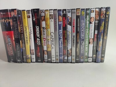 SEALED 21 TV SHOWS/MOVIE LOT LAW ORDER, CAST AWAY, HARRY POTTER  X-MEN, ETC