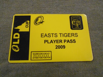 #D68.   QRL  QUEENSLAND CUP RUGBY LEAGUE SEASON PASS - 2009 EASTS TIGERS