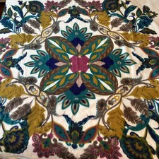 Fraas Large 52" Square Multi-Color Scarf Polyester/see Details