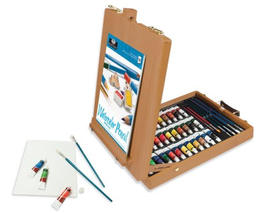 (TG. 1 pezzo) Easel Artist Set-All Media-48 Pieces - NUOVO