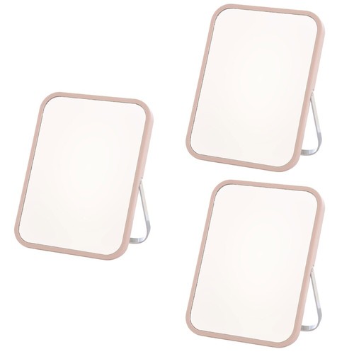 3 PCS Tragbarer Beleuchteter Schminkspiegel Goldener Kosmetikspiegel