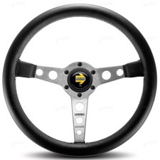 Momo Steering Wheel Leather Prototipo Silver 350mm 11111525111r 100 Genuine Momo Steering Wheel Leather Prototipo Silver 350mm 11111525111r 100 Genuine