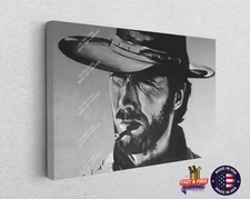 Clint Eastwood The Good, the Bad and the Ugly Western Style Poster Canvas Art