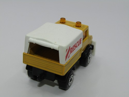 Matchbox Superfast No 48 Unimog Yellow Very Rare WHITE SHOVEL Mint UB - Picture 3 of 4