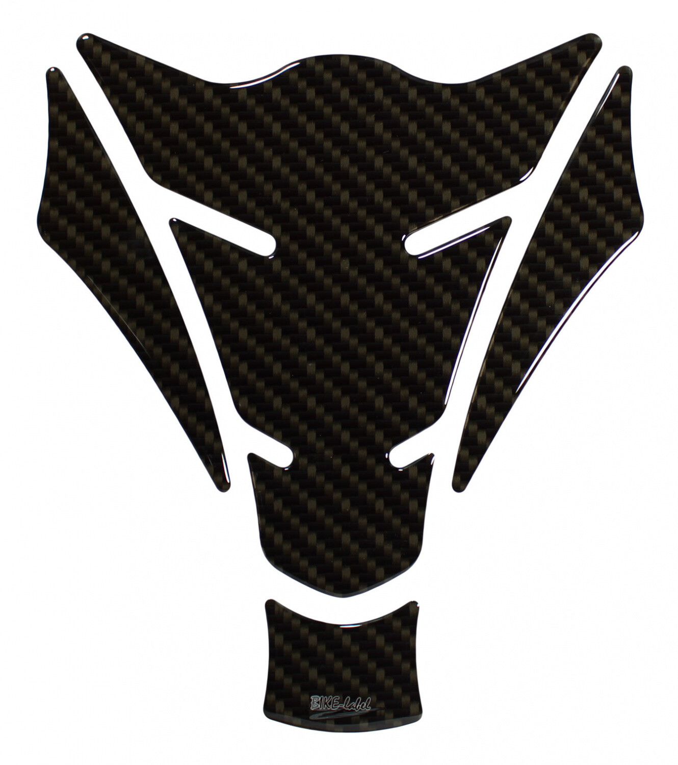 Tank pad carbon brown look motorcycle 3D paint protection sticker tank protec...