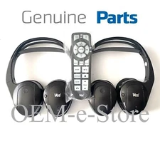 2008-2013 Chrysler Town Country VES Overhead DVD System TWO Headphones + Remote