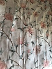 Coppia Tende L120xH180 Con Anelli Fantasia Floreale 