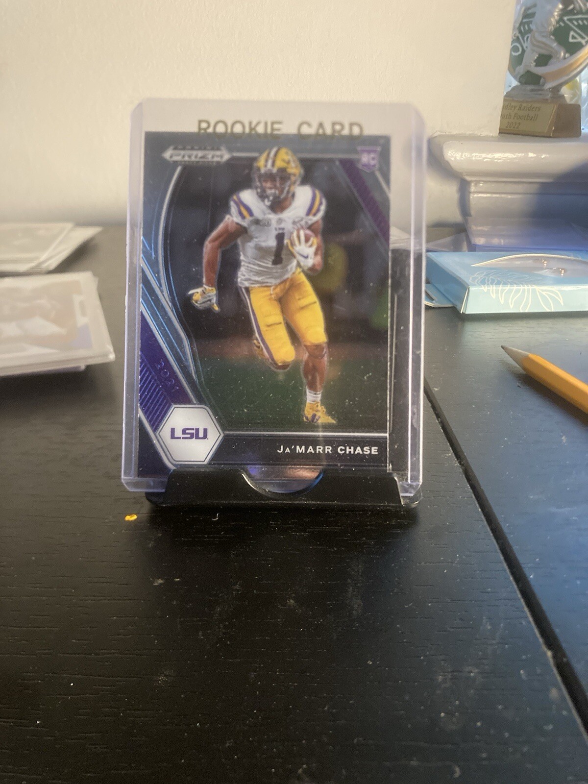 2021 Panini Prizm Draft Picks - Silver Prizm #112 Ja'Marr Chase (RC)