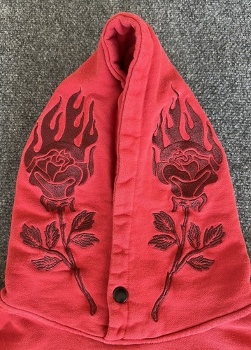 Civil Regime x Batman Hoodie Red Harley Quinn Rises Embroidered Mens Medium - Picture 11 of 21