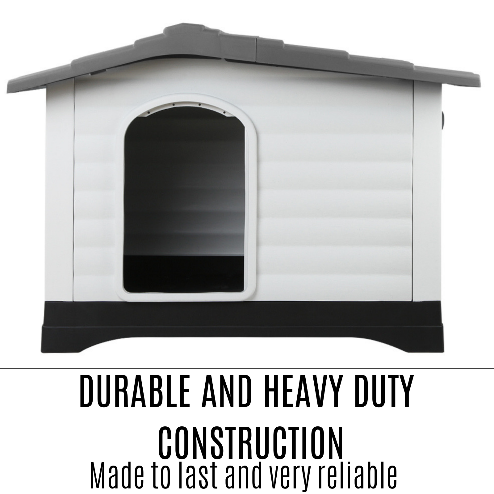 Outdoor Indoor Dog Kennel Plastic Puppy Pet House Kennels Weatherproof XXL eBay