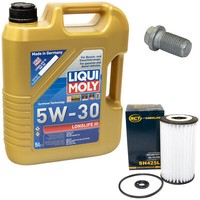 MotoröL Set 5W-30 5 Liter + ÖLfilter SH 425 L + Schraube FüR Mercedes R-Klasse