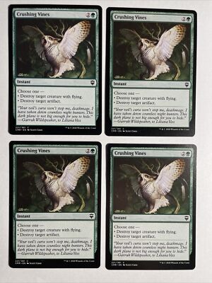 4x Mtg Commander Legends Crushing Vines NM/M Magic The Gathering