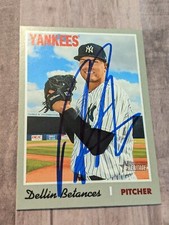 Dellin Betances Signed 2019 Topps Heritage Card #167 COA New York Yankees Mets