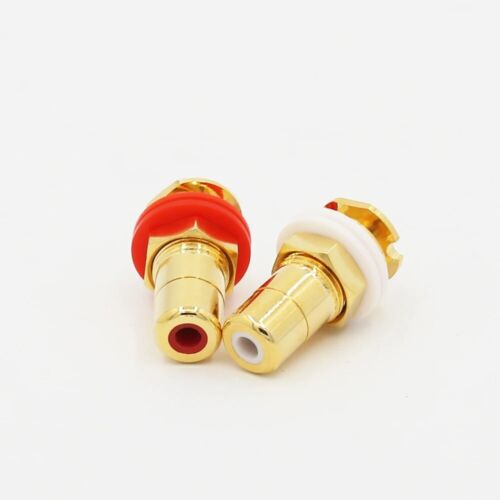 4/8 Stück RCA Buchse Hifi Audio Buchse Connector Phono Chassis Panel Jack Adapter - Bild 13 von 19