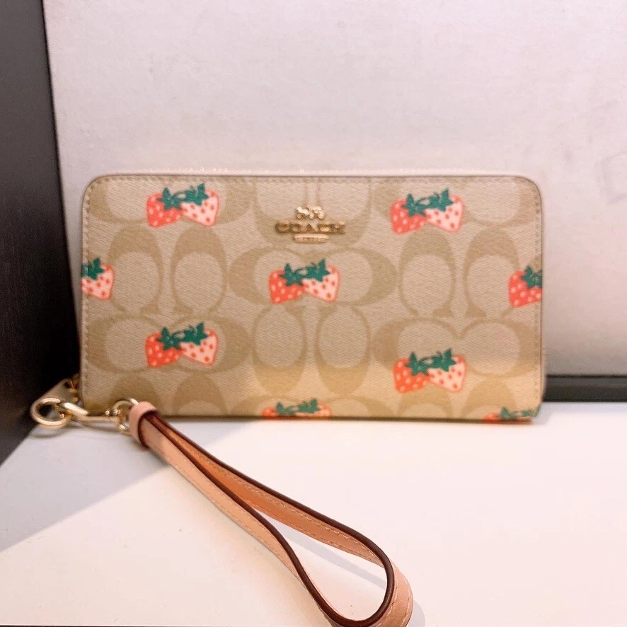 Coach strawberry wallet cheap