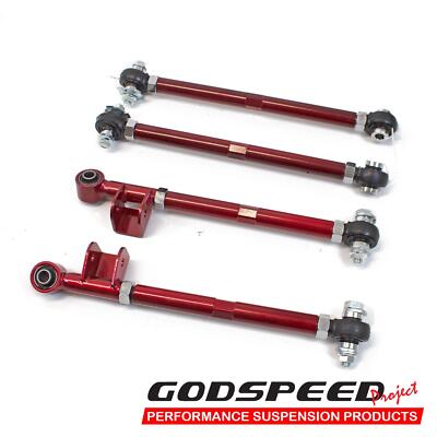 ロッド TOURNAMENT VSO AGS REAR FORCE 1.5-53 Godspeed Adjustable Rear Lateral Link Set for Forester SG 03-08