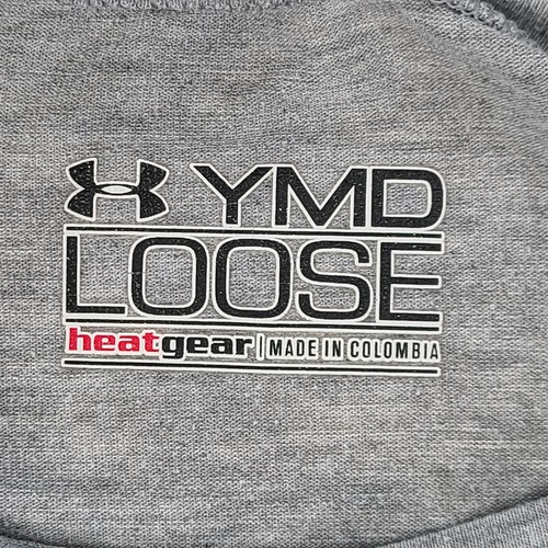 Under Armour Shirt Girls Medium Gray Lightweight HeatGear Youth Kids - Picture 7 of 9