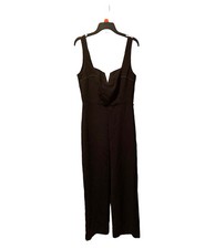 Topshop Hexagon Teim Jumpsuit In Black size 2 NWT FLAWED