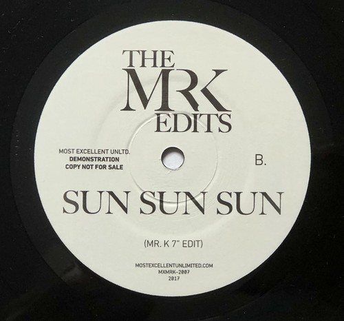 War / Jakki "City"Sun Sun Sun" Danny Krivit 2016 7" Edit Soul Funk Near Mint - Bild 2 von 2