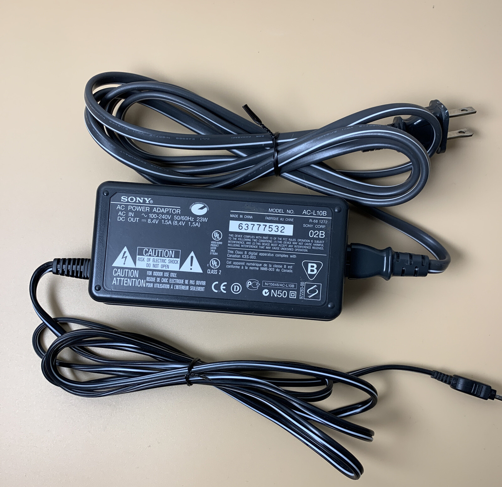 SONY ACL10B AC Power Adaptor Handycam Adapter Charger Genuine OEM eBay