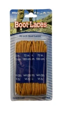 Allary Style# 919 Taslan Boots Laces 72" , Yellow/Brown, 1 Pack (2 Pairs)