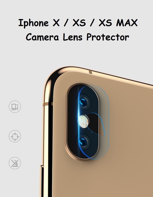 QHOHQ Camera Lens Protector for iPhone X/XS
