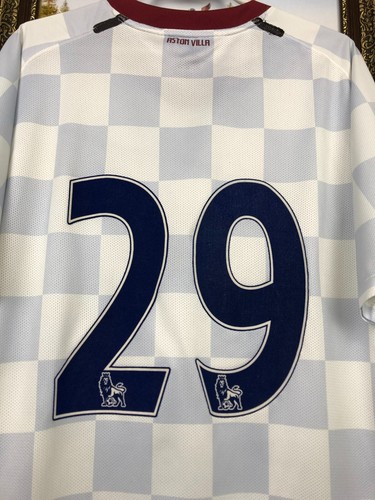 Aston Villa Away football shirt 2011 Soccer Nike Player Issue #29 Jersey Mens XL - 第 15/16 張圖片