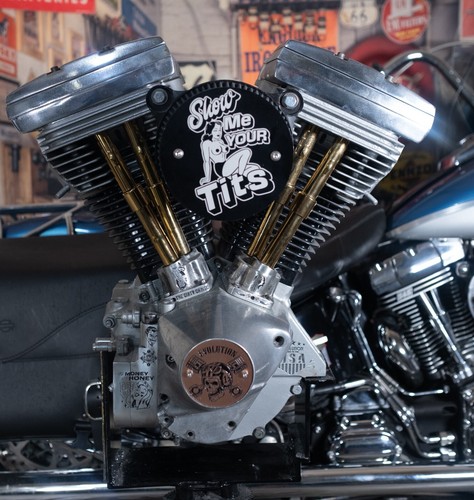 Show Me Your Tits Negro Sexy 5.5” Purificador de Aire Cubierta Extremo Harley Davidson Chopper - Imagen 4 de 10