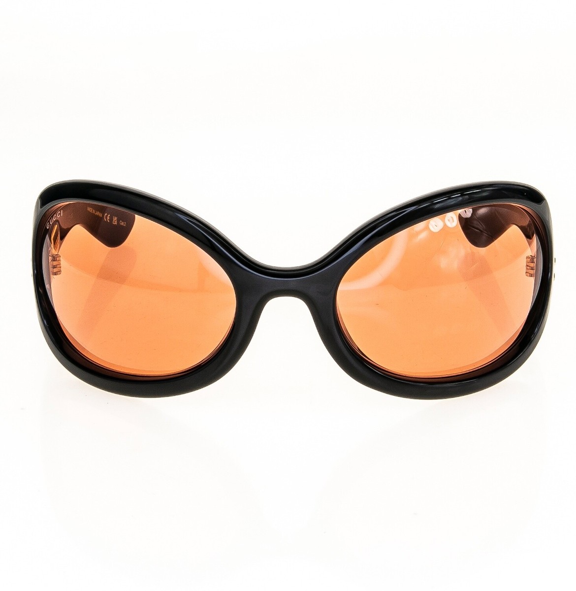 ミカGUCCIサングラス GUCCI Black Red Unisex Angular Mask 1381 Chunky Bold Gg1381S