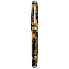 Tibaldi Fountain Pen N.60 Amber Yellow Resin Barrel, Steel Nib N60-550FPF