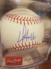 domingo acevedo signed baseball autographed ball romlb oakland as athletics auto