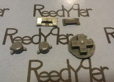 New Dark Gray Replacement 5 Buttons set for Gameboy Color system grey A B D pad