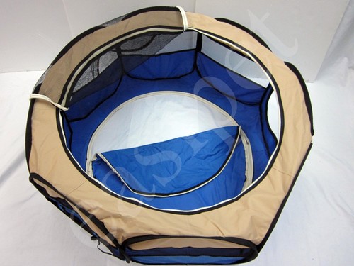 Portable Fabric Pet Playpen Dog Cat Puppy Guinea Pig Rabbit Play Pen Folding Run - Picture 3 of 12
