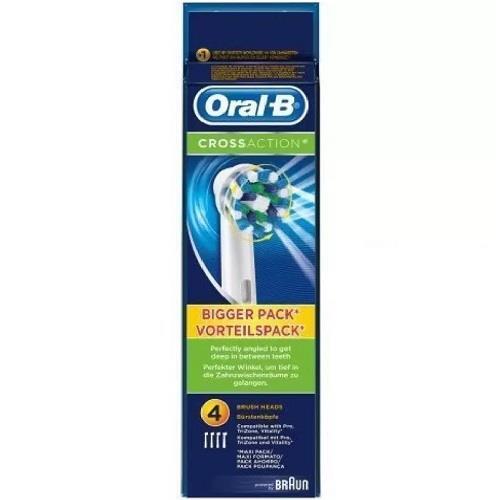 Oral-B Cross Action Toothbrush Heads Pack Of 4