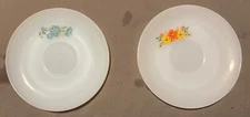 Fire King Ovenware Floral Saucers USA