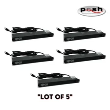**Lot of 5** Tripp Lite RS-0615-R Power Strip Rack-Mount Metal 120V-15R
