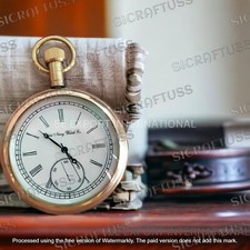 Vintage Antique Brass American Elgin Pocket Watch Collectible Gift.