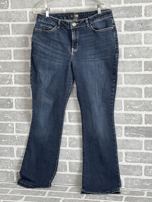 Lee Women s Sz 12S Blue Denim Jeans Reg Fit Boot Cut Mid Rise
